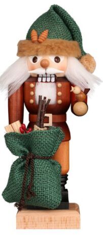 Casse-noisette Père-Noël ami de la forêt 