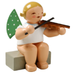 Ange avec violon, assis