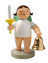 Ange avec cloche et bougie