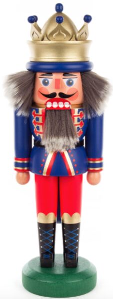 casse noisette roi bleu avec couronne