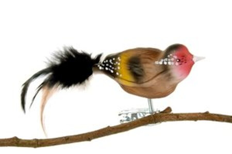 Suspension Chardonneret Verre de Thüringe