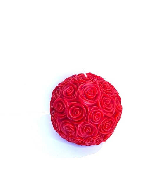 Boule de roses 11 cm rouge