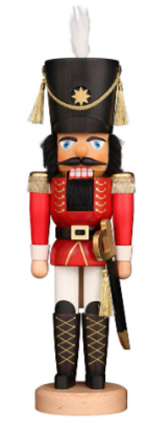 Casse-Noisette classique Soldat rouge et or